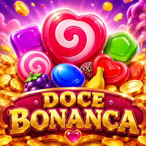 Tela de abertura do Bakery Bonanza com doces coloridos e o forno de multiplicadores