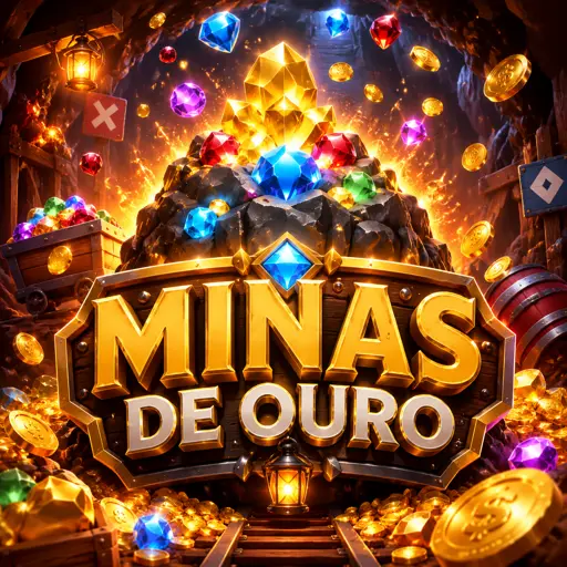 Capa do jogo Mines com grade de blocos e minas escondidas